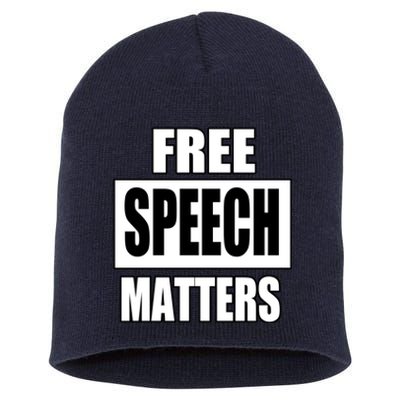 Free Speech Matters Short Acrylic Beanie