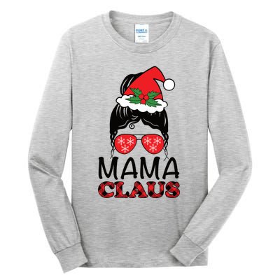 Funny Santa Mama Claus Christmas Matching Family Mom Meaningful Gift Tall Long Sleeve T-Shirt