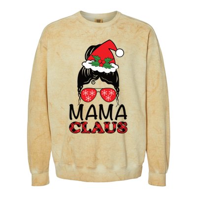 Funny Santa Mama Claus Christmas Matching Family Mom Meaningful Gift Colorblast Crewneck Sweatshirt