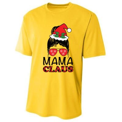 Funny Santa Mama Claus Christmas Matching Family Mom Meaningful Gift Performance Sprint T-Shirt