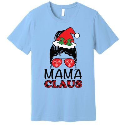 Funny Santa Mama Claus Christmas Matching Family Mom Meaningful Gift Premium T-Shirt