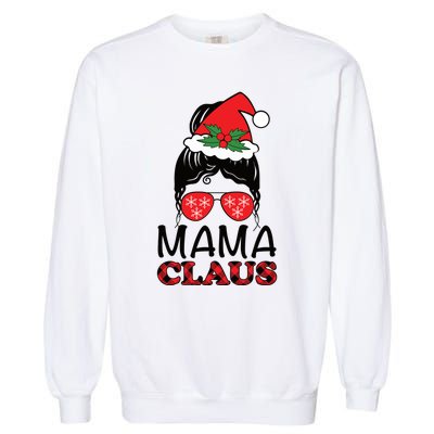 Funny Santa Mama Claus Christmas Matching Family Mom Meaningful Gift Garment-Dyed Sweatshirt