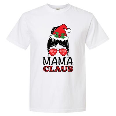 Funny Santa Mama Claus Christmas Matching Family Mom Meaningful Gift Garment-Dyed Heavyweight T-Shirt