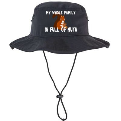 Funny Squirrel My Family Is Full Of Nuts Gift Legacy Cool Fit Booney Bucket Hat