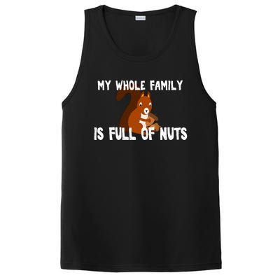 Funny Squirrel My Family Is Full Of Nuts Gift PosiCharge Competitor Tank