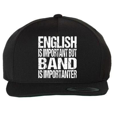 Funny School Marching Band Quote English Joke Wool Snapback Cap