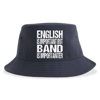 Funny School Marching Band Quote English Joke Sustainable Bucket Hat