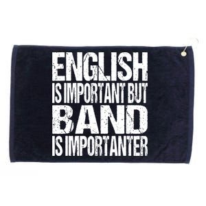 Funny School Marching Band Quote English Joke Grommeted Golf Towel