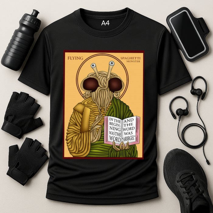 Flying Spaghetti Monster Fsm Pastafarian Cooling Performance Crew T-Shirt