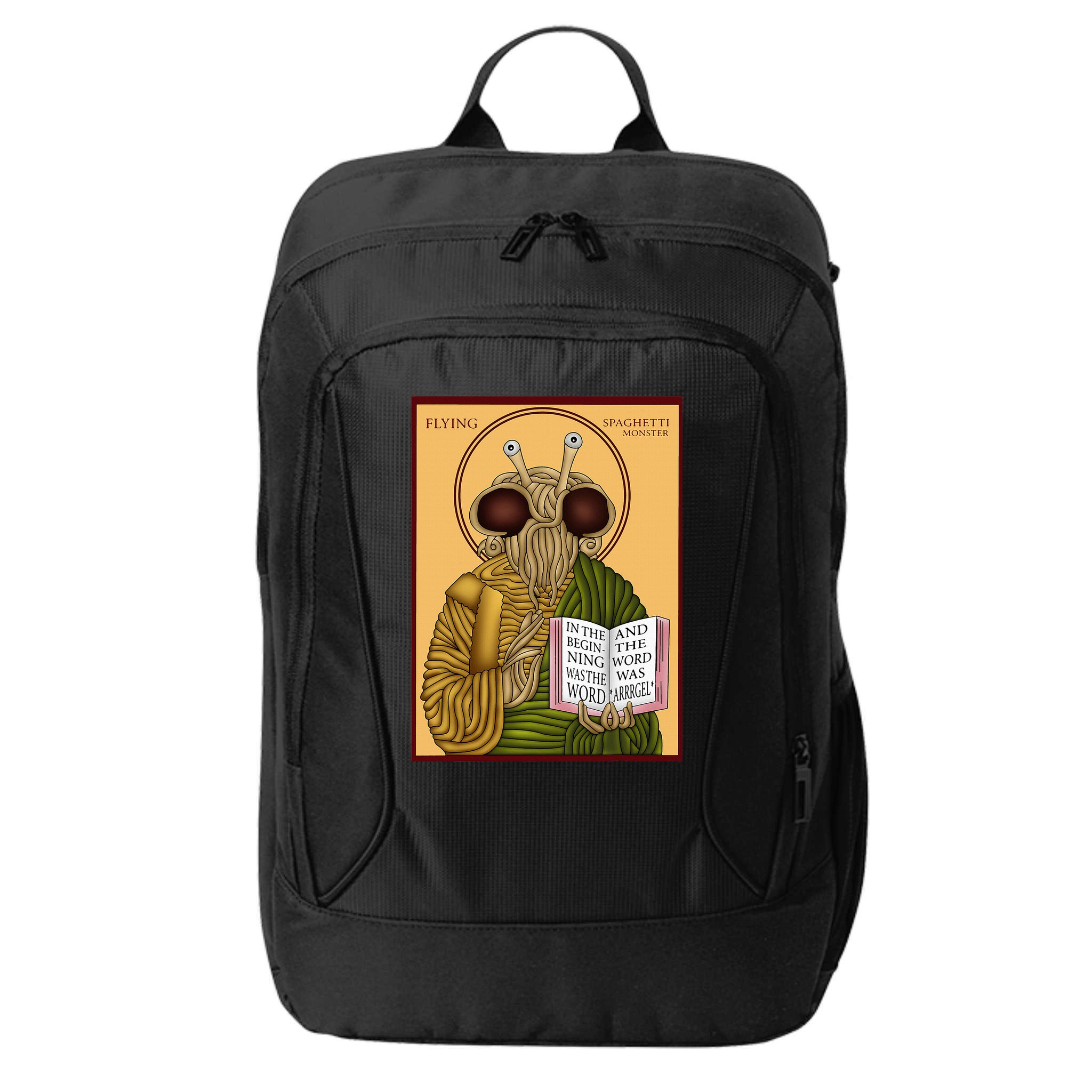 Flying Spaghetti Monster Fsm Pastafarian City Backpack
