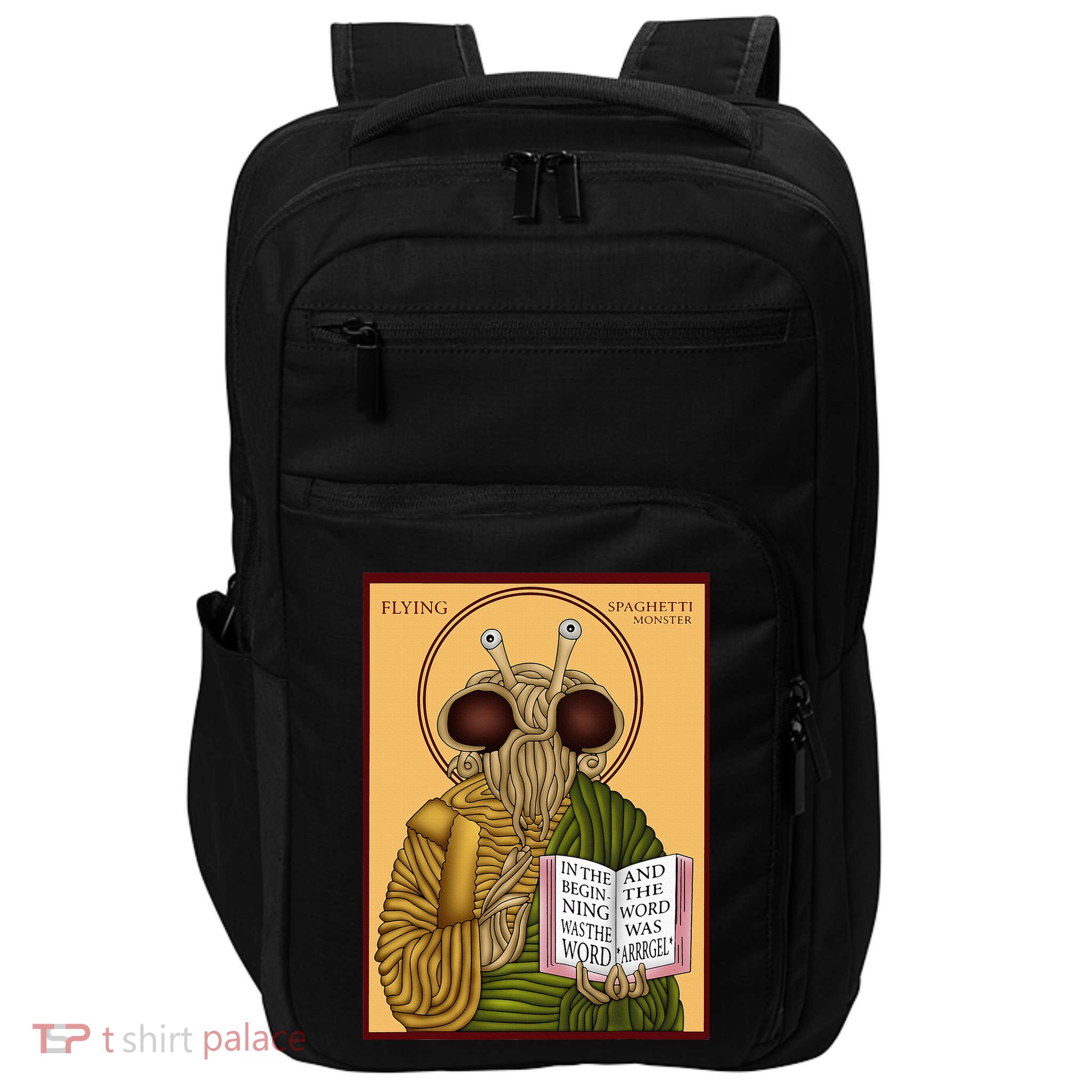 Flying Spaghetti Monster Fsm Pastafarian Impact Tech Backpack