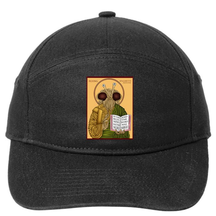 Flying Spaghetti Monster Fsm Pastafarian 7-Panel Snapback Hat
