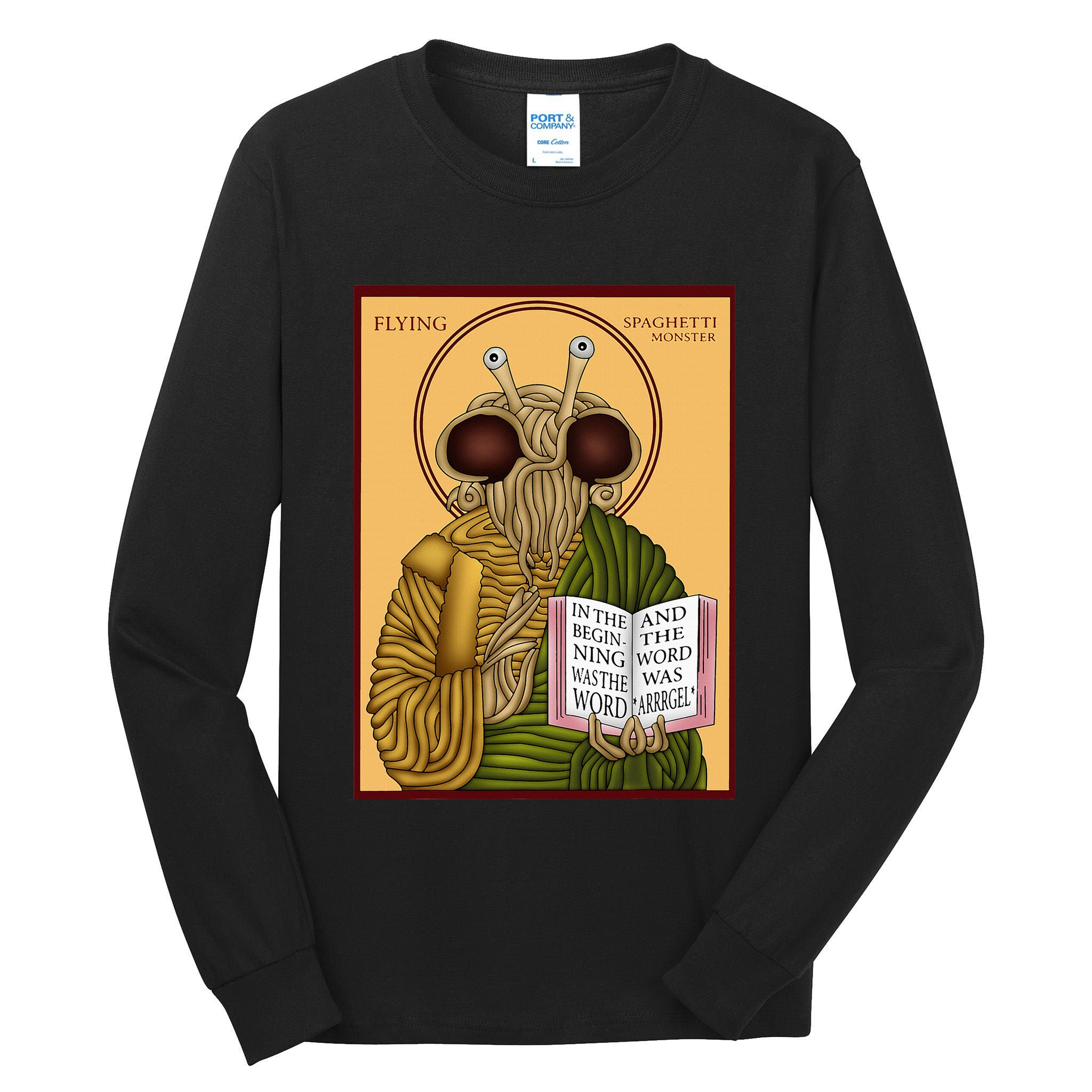 Flying Spaghetti Monster Fsm Pastafarian Tall Long Sleeve T-Shirt