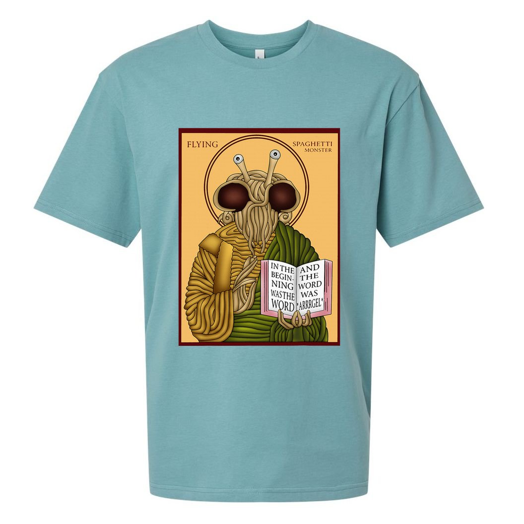Flying Spaghetti Monster Fsm Pastafarian Sueded Cloud Jersey T-Shirt