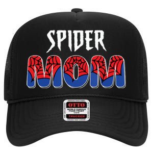 Funny Spider Mom For Women Girl Love High Crown Mesh Back Trucker Hat