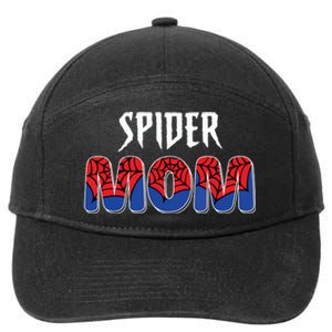 Funny Spider Mom For Women Girl Love 7-Panel Snapback Hat