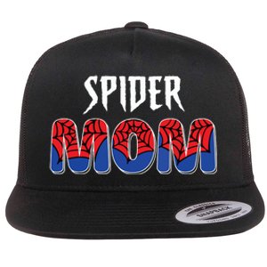 Funny Spider Mom For Women Girl Love Flat Bill Trucker Hat