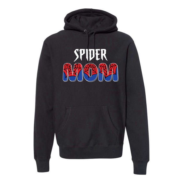 Funny Spider Mom For Women Girl Love Premium Hoodie