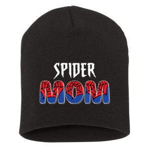 Funny Spider Mom For Women Girl Love Short Acrylic Beanie