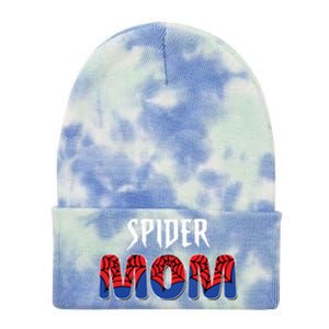 Funny Spider Mom For Women Girl Love Tie Dye 12in Knit Beanie