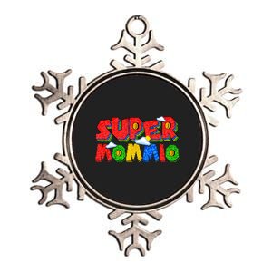 Funny Super Mommio Mothers Day Gamer Metallic Star Ornament