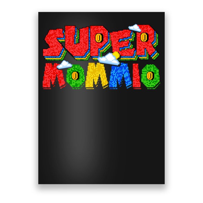 Funny Super Mommio Mothers Day Gamer Poster