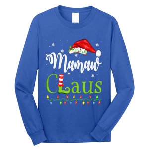 Funny Santa Mamaw Claus Christmas Matching Family Meaningful Gift Long Sleeve Shirt