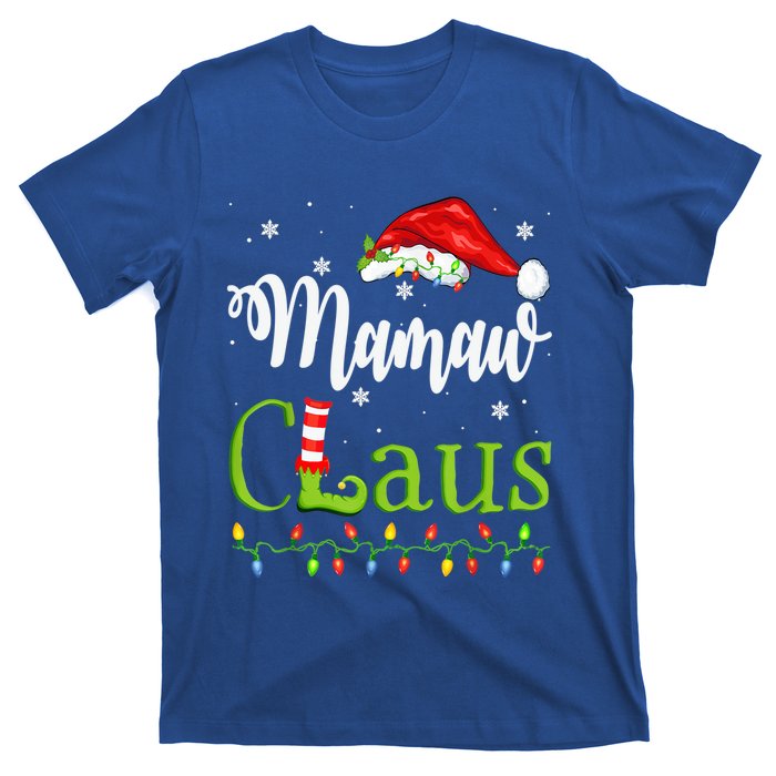 Funny Santa Mamaw Claus Christmas Matching Family Meaningful Gift T-Shirt