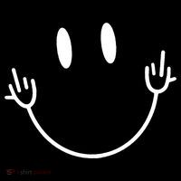 Funny Smiley Middle Finger Smile Face Short Acrylic Beanie