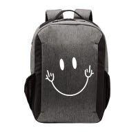 Funny Smiley Middle Finger Smile Face Vector Backpack