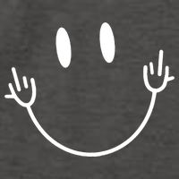 Funny Smiley Middle Finger Smile Face Vector Backpack