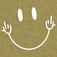 Funny Smiley Middle Finger Smile Face Garment-Dyed Women's Muscle Tee
