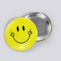 Funny Smiley Middle Finger Smile Face Button
