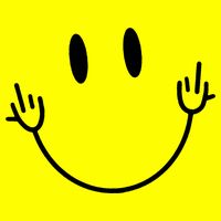 Funny Smiley Middle Finger Smile Face Button