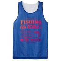 Fishing Saved Me From Becoming A Pornstar Gift Mesh Reversible Basketball Jersey Tank