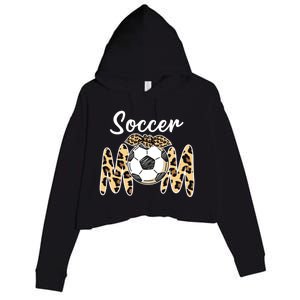 Funny Soccer Mom Us Girls Mother's Day Cute Gift Crop Fleece Hoodie