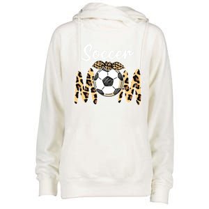 Funny Soccer Mom Us Girls Mother's Day Cute Gift Womens Funnel Neck Pullover Hood