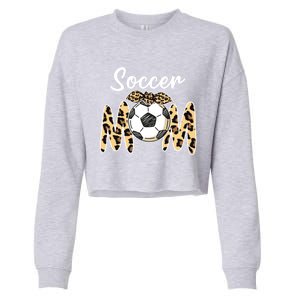 Funny Soccer Mom Us Girls Mother's Day Cute Gift Cropped Pullover Crew