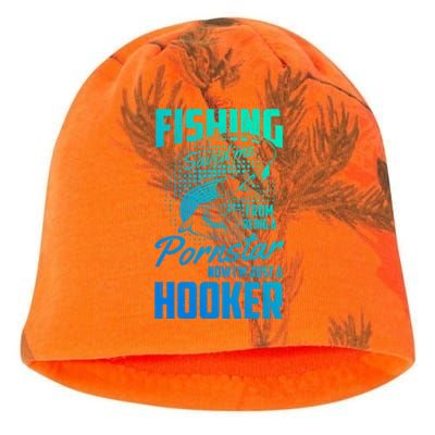 Fishing Saved Me From Becoming A Pornstar Now Hooker Gift Kati - Camo Knit Beanie