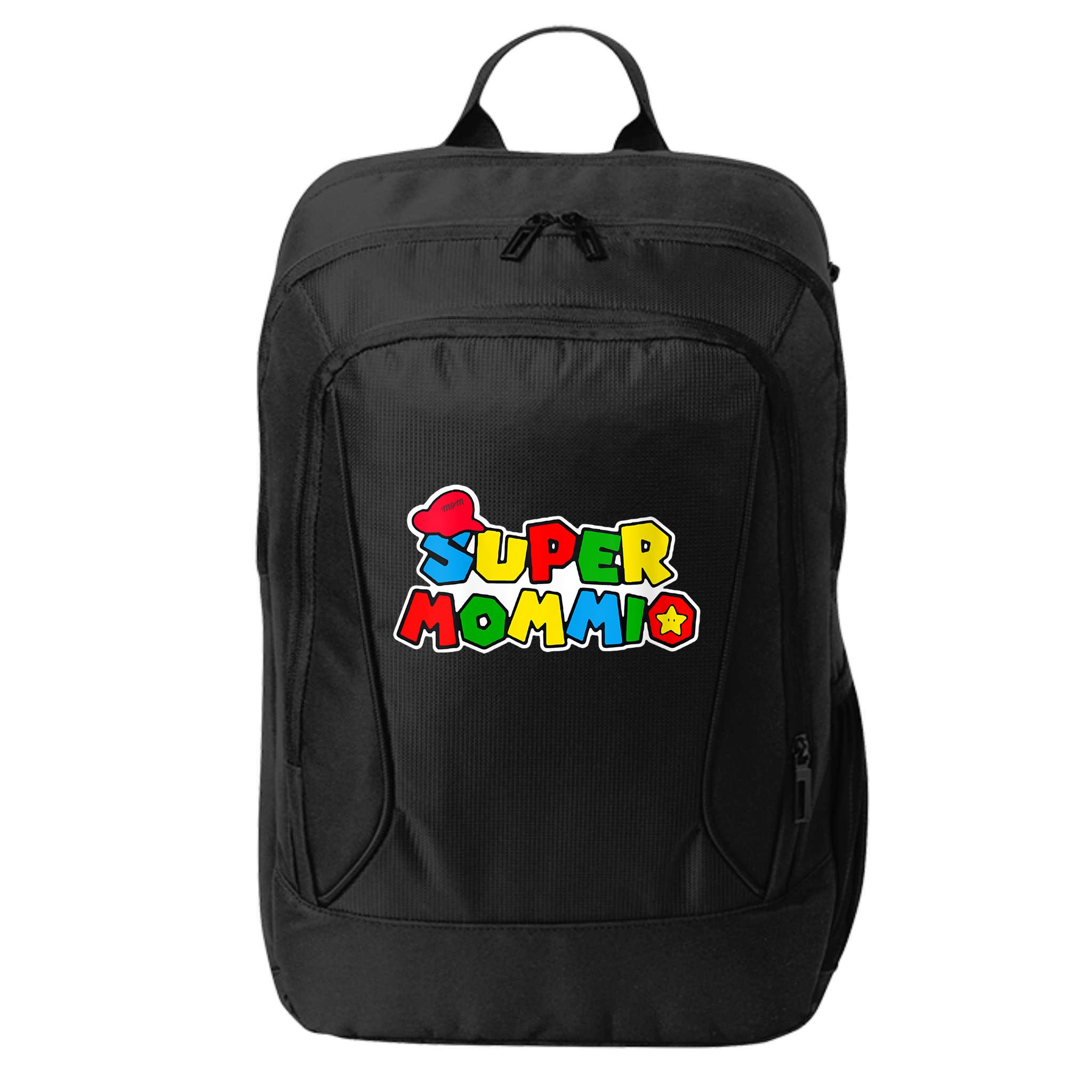Funny Super Mommio Mother's Day Gamer City Backpack