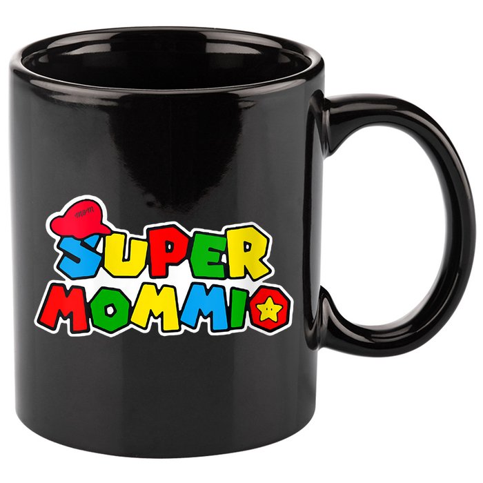 Funny Super Mommio Mother's Day Gamer 11oz C Handle Ceramic Mug