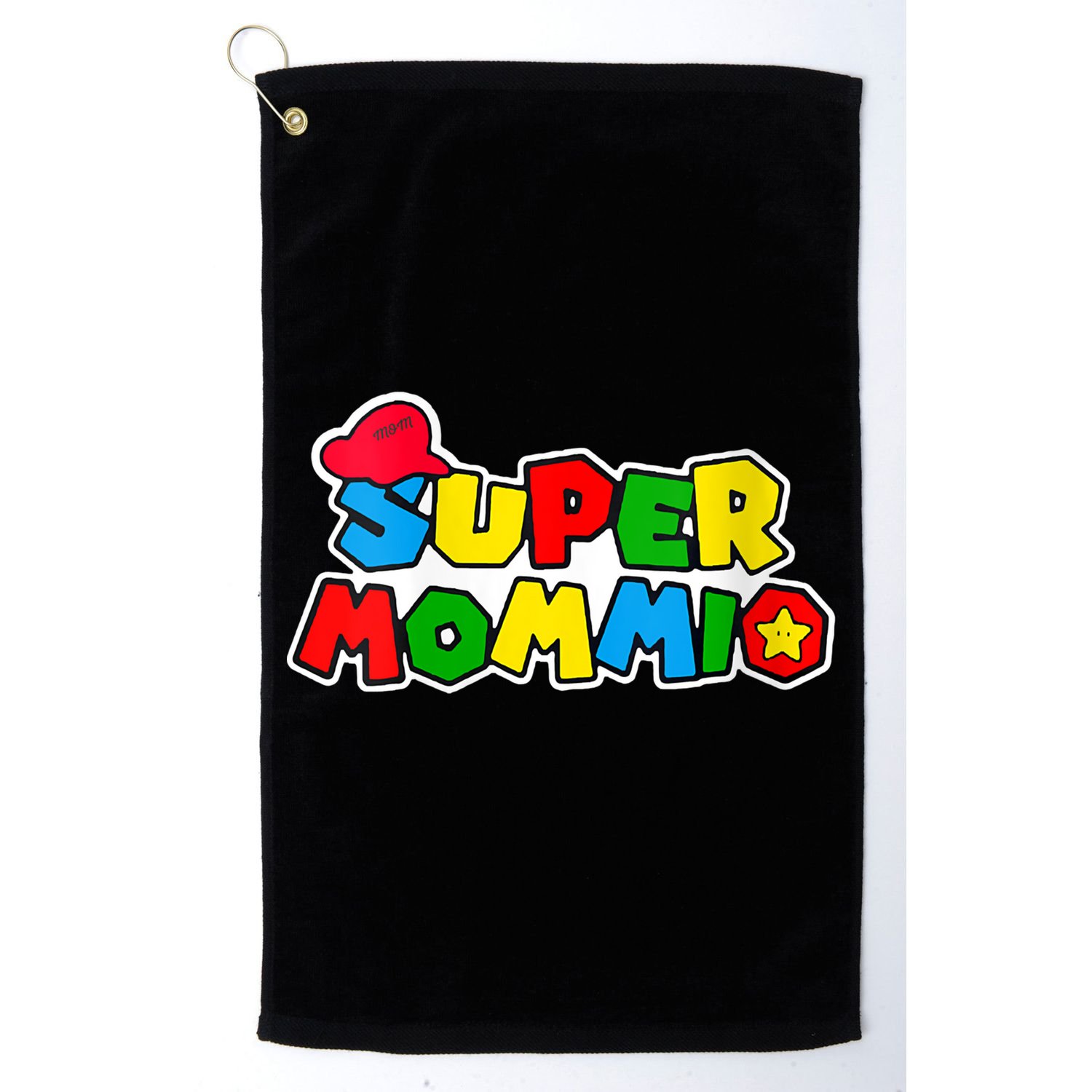 Funny Super Mommio Mother's Day Gamer Golf Towel