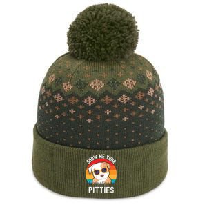 Funny Show Me Your Pitties Shirt Pitbull Owner The Baniff Cuffed Pom Beanie