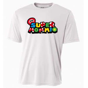 Funny Super Mommio Mother's Day Gamer Cooling Performance Crew T-Shirt