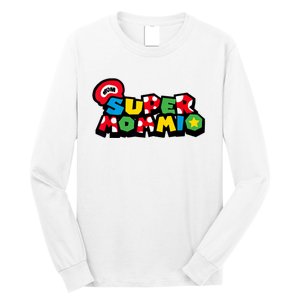 Funny Super Mommio Mother's Day Gamer Long Sleeve Shirt