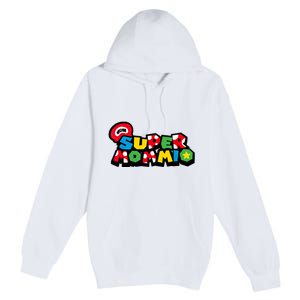 Funny Super Mommio Mother's Day Gamer Premium Pullover Hoodie