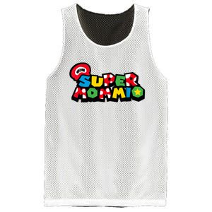 Funny Super Mommio Mother's Day Gamer Mesh Reversible Basketball Jersey Tank