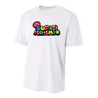 Funny Super Mommio Mother's Day Gamer Youth Performance Sprint T-Shirt