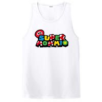 Funny Super Mommio Mother's Day Gamer PosiCharge Competitor Tank