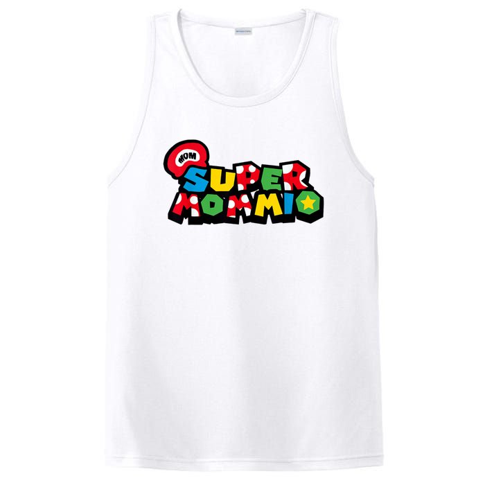 Funny Super Mommio Mother's Day Gamer PosiCharge Competitor Tank